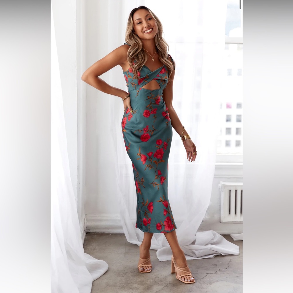 HELLO MOLLY FOOL ME ONCE MIDI DRESS